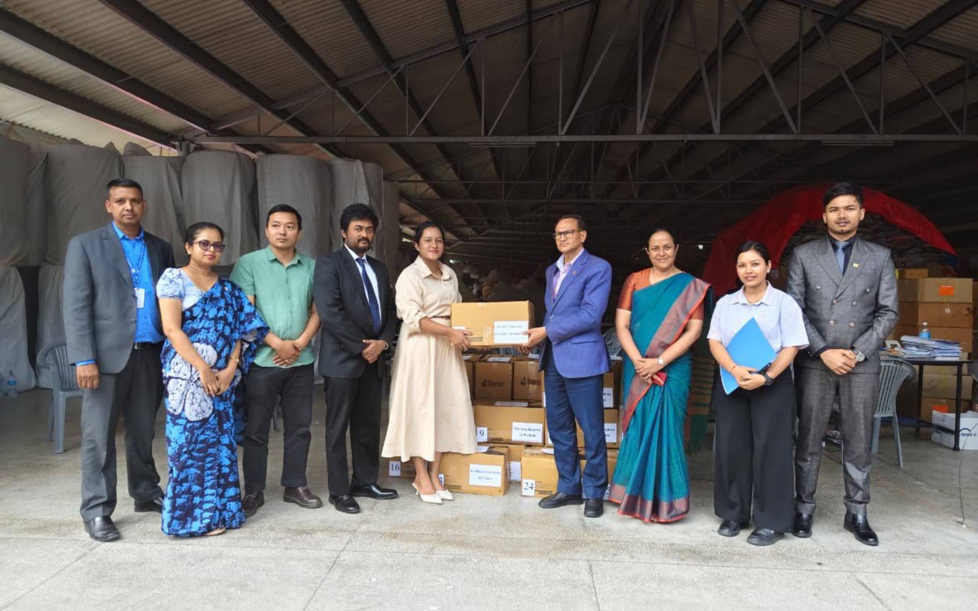 Sri Lanka Embassy Hands Over Essential Relief Items to the Chief District Officer of Kathmandu