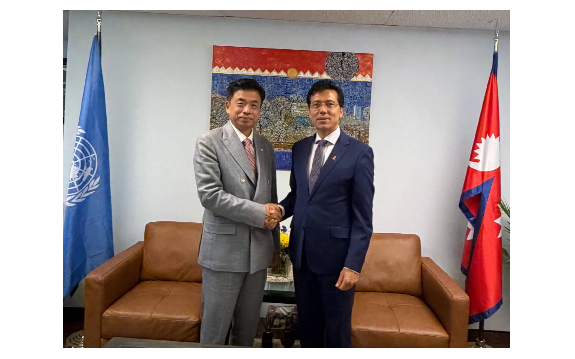 Ambassador Thapa Meets Permanent Representative of Republic of Korea