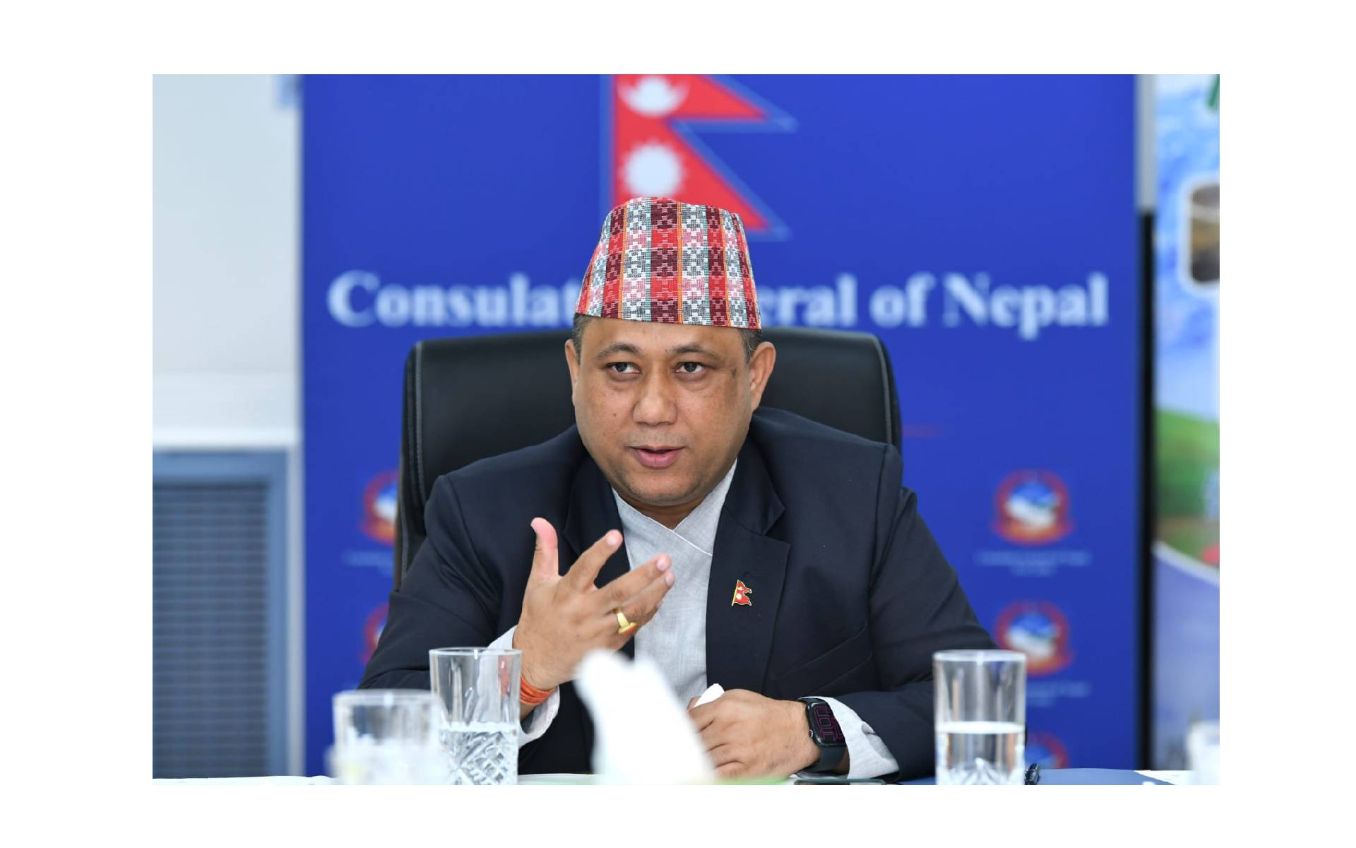 Foreign Minister Khanal Visits Nepal's Consulate General in New York