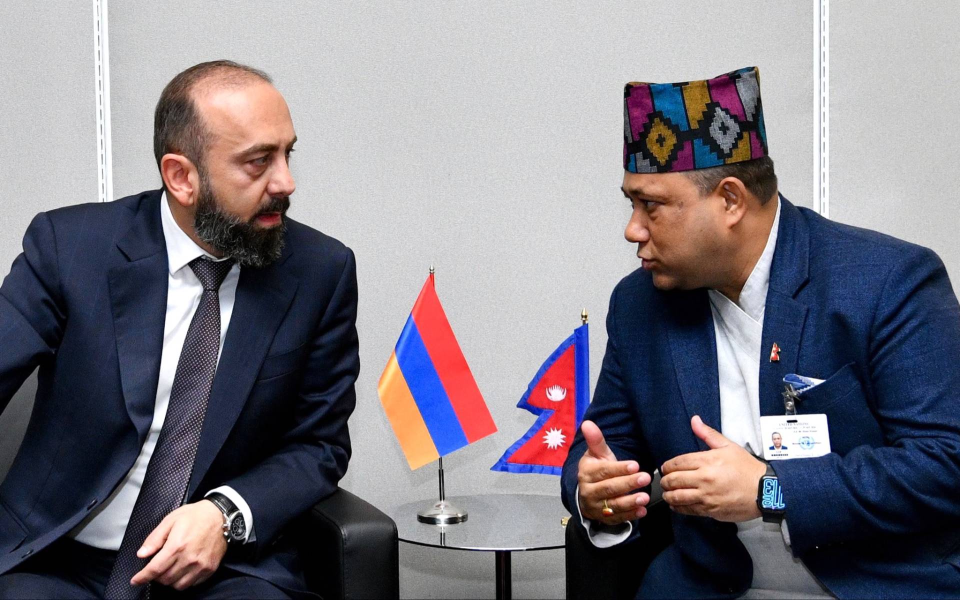 Foreign Minister Khanal Holds Bilateral Meeting with Armenia Foreign Minister Mirzoyan