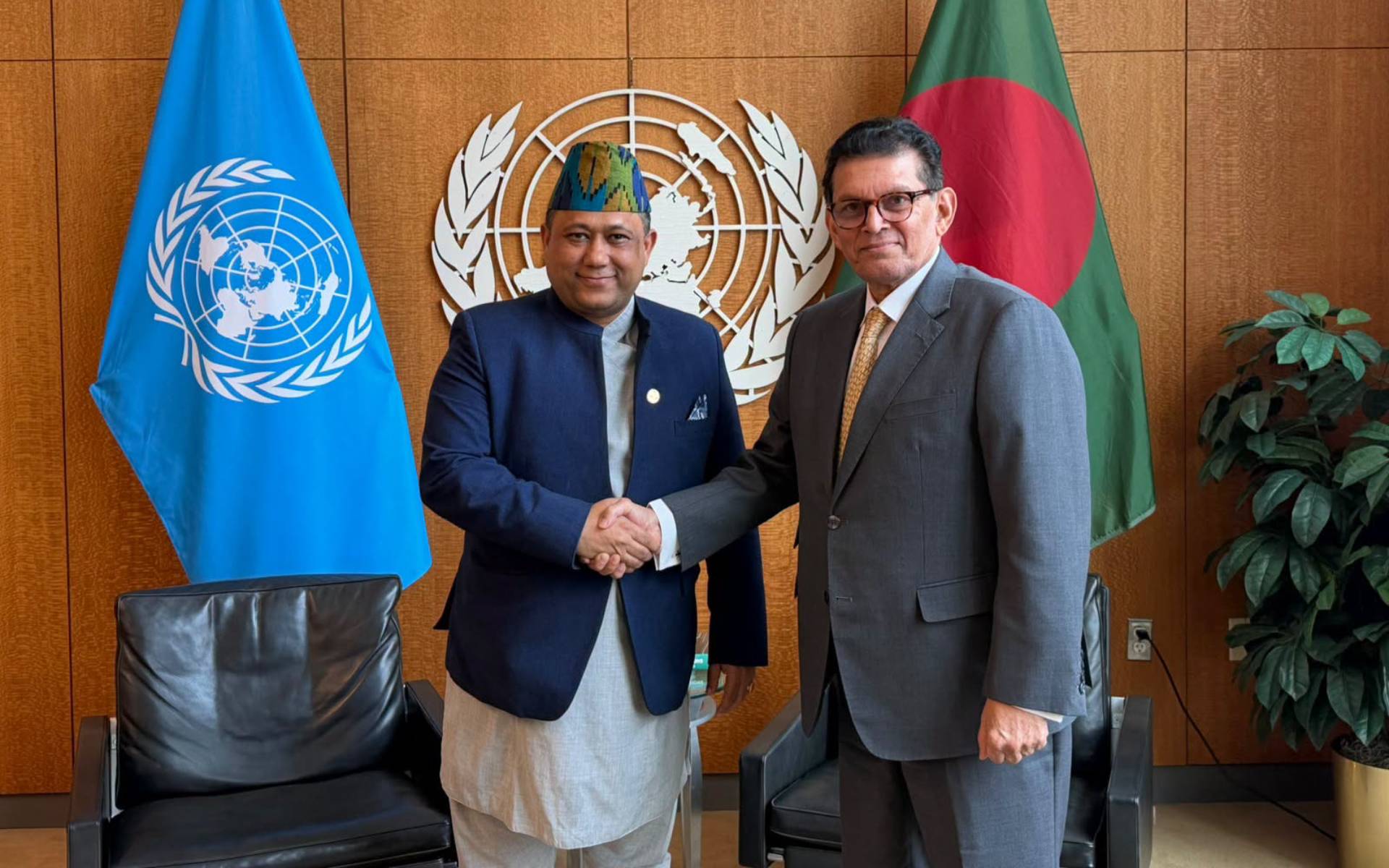 Foreign Minister Khanal and General Assembly President Rahman Holds Bilateral Meeting