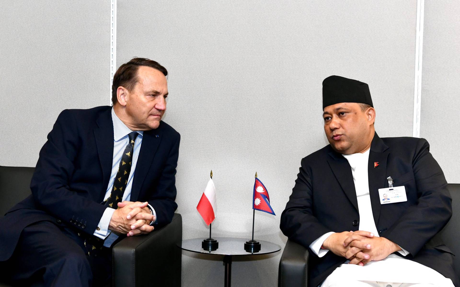 Foreign Affairs Minister Khanal Holds Bilateral Meeting with Poland Deputy Prime Minister Sikorski