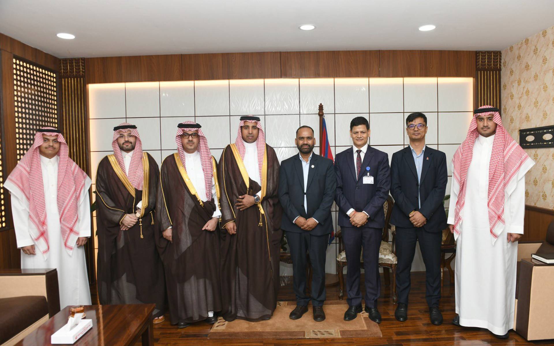 Tourism Minister Poudel Receives Ali Rajab in the Presence of Saudi Arabian Ambassador bin Mnikhr
