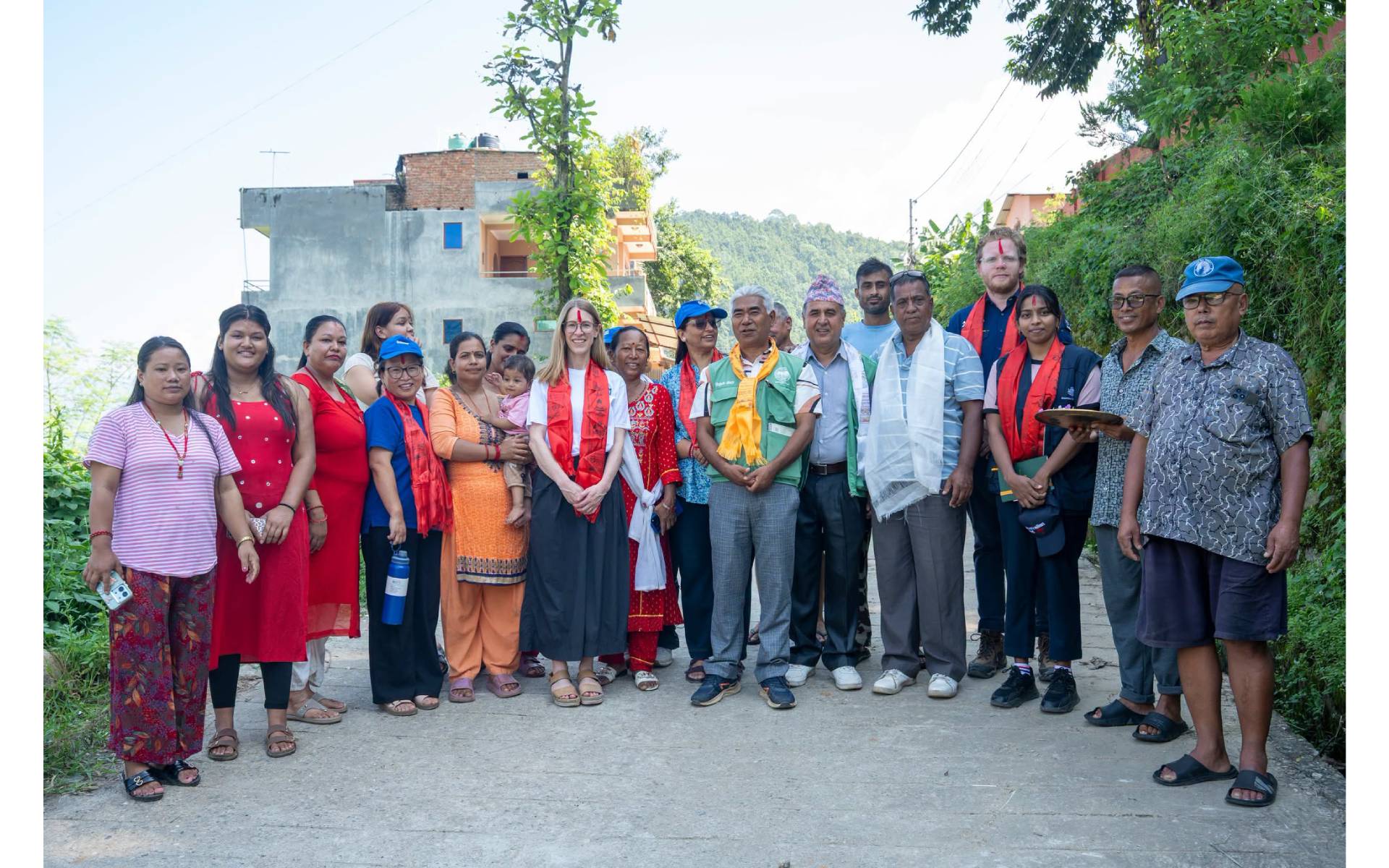 Plan International Australia Deputy CEO Cull Joins Acting Country Director of Plan International Nepal Gurung to See Flood Response