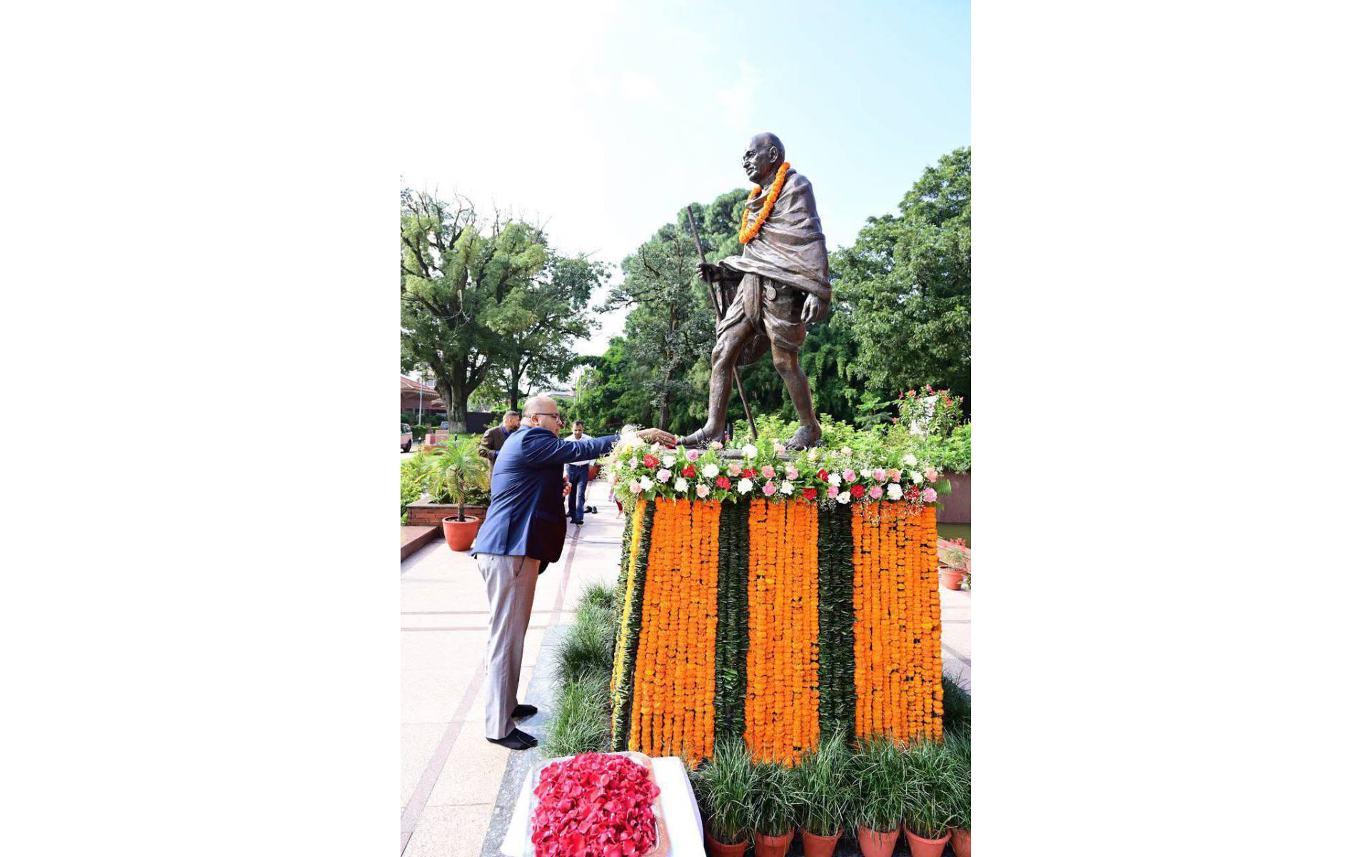 Embassy of  India Commemorates the 157th Gandhi Jayanti 