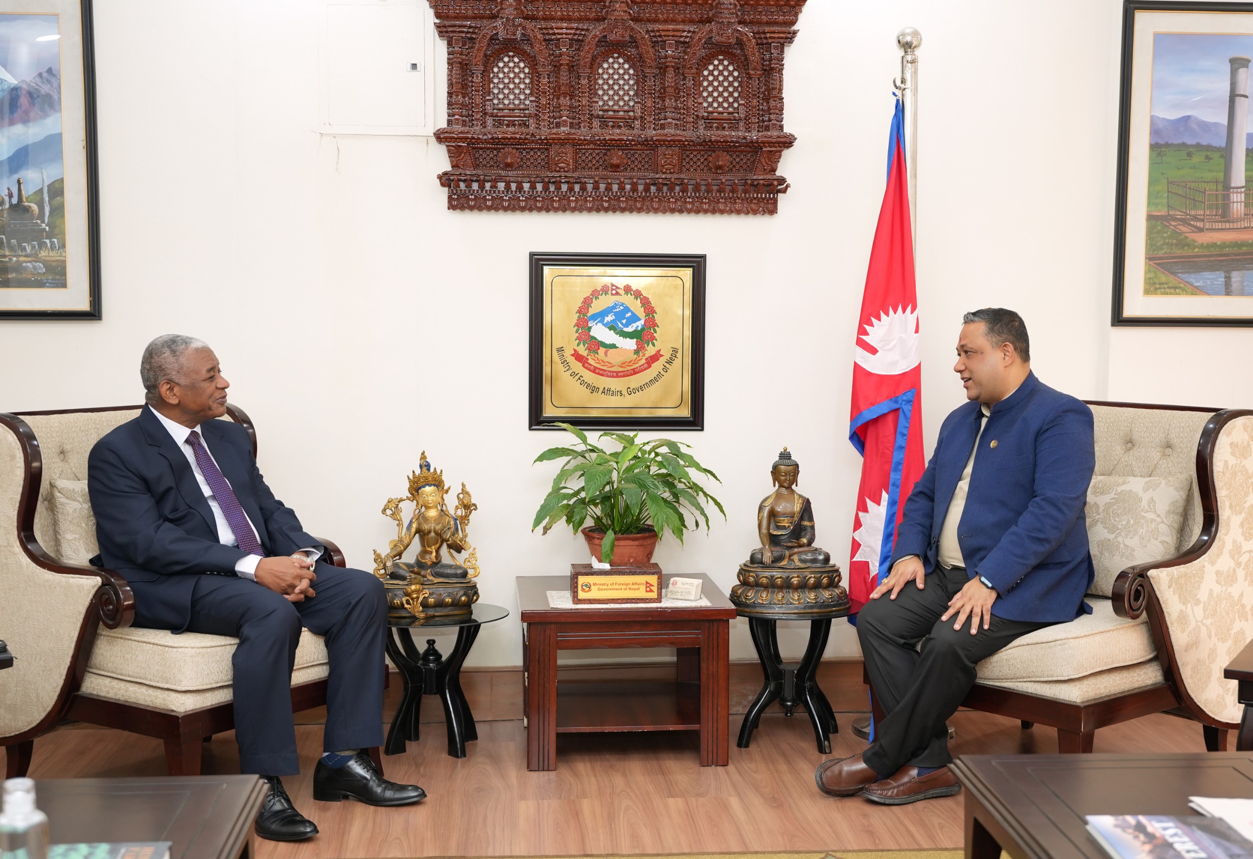 Nepal, Sudan Discuss Bilateral Relations and Cooperation